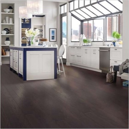 Kitchen hardwood flooring | Holmes Carpet Center