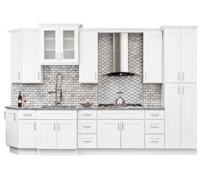 kitchen white cabinets | Holmes Carpet Center